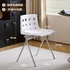 Sillas estilo vintage color queso, sillas con respaldo para restaurante, sillas de plástico de colores, sillas de comedor con respaldo estilo coreano inspiradas en la dopamina para cafetería y tienda de té con leche