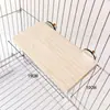 Accesorios jaula pájaros juguete divertido suministros plataforma loro plataforma madera maciza plataforma peonía xuanfeng piel de tigre trepar juego