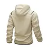 Jaqueta com capuz casual solta moderna gola alta transfronteiriça masculina peça externa topo comércio exterior Amazon 3D