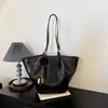Bolso de mano retro de cuero encerado para mujer, nueva colección otoño 2026, bolso tote moderno y sofisticado, gran capacidad, adecuado para ir al trabajo, bolso de hombro