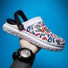 Chinelo Masculino de Verão 2022 para Usar de Duas Formas, Sandálias Outdoor Antiderrapantes, Sapatos de Praia, Tamancos Masculinos de Casal, Respiráveis e que Cobrem os Pés