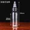 30 Frascos Plásticos de 80ml, Frascos de Plástico PET para Gel, Frascos com Conta-gotas, Frascos para Cola Líquida, Frascos de Plástico para Pintura com Bico Fino para Dosagem