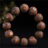 Autêntico Huanghuali de folha grande pulseira de doze caracteres doze zodíacos sândalo natural texto play joia fábrica direta atacado