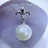 Accesorios de Perlas DIY Plata de Ley S925 Base Vacía Moda y Único Diseño de Flor de Iris Colgante Dulce y Versátil