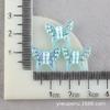 Accesorios de resina de mariposa de color mágico AB para galvanoplastia, pegamento en crema, material para fundas de teléfono móvil, accesorios para el cabello DIY, parche con clip de palabra, venta al por mayor