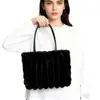Nueva colección de invierno: bolso tote peludo elegante y de alta calidad, bolso de hombro de gran capacidad para mujer, perfecto para ir al trabajo, y un bolso de mano simple y afelpado