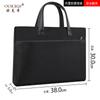 Grande Capacidade Portátil File Bag Dupla Camada Zipper Bag Office Bag Conferência Pasta de Negócios Oxford Cloth File Bag