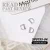 Joyería de Arte para Uñas de 26 Letras Aleación de Oro y Plata Diamante 3D para Arte de Uñas Accesorios de Decoración para Uñas DIY