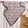 Bufanda Cuadrada para Mujer Estilo Nuevo 90cm Elegante Retro Estampado Paisley Bufanda de Seda Satén Gasa Fuente de Fábrica al por Mayor