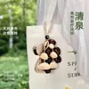 Colgante de Bolso con Cáscara de Fruta Natural Decoración de Campana Colgante Sonajero Accesorios de Bolso Hechos a Mano Regalo Regalo de Cumpleaños Colgante para Coche