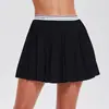 La falda de tenis Caijue para mujer es transpirable y anti-exposición, una falda de malla versátil de dos piezas adecuada para correr al aire libre y deportes, con un diseño plisado