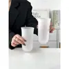 Vaso de Vidrio Esmerilado de Gama Alta Transparente para Bebidas Hogareñas, Taza de Leche y Jugo, Taza de Café, Vaso para Bebidas Largas