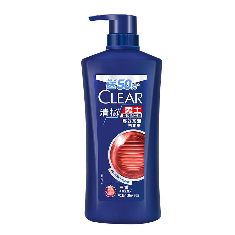 清扬男士去屑洗发露多效水润养护型450g