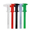Calibrador Vernier de plástico de doble escala de 0 a 150 mm, multicolor opcional, Wenwan, mini herramienta de medición para estudiantes