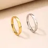 Anillo Viento Frío para Mujer Anillo de Diamante Dorado de Comida Anillo para Dedo Índice Dedo Medio Joyería de Moda