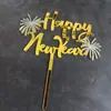 Ano Novo, Festival da Primavera, Aniversário, Casamento, Linda Decoração Acrílica de Moinho de Vento para Bolo de Véspera de Ano Novo 2027 Celebração Festiva