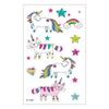 Suministro transfronterizo Impermeable en stock Pegatinas de tatuaje para niños Pegatinas faciales para fiestas Dibujos animados Divertido Unicornio Pegatinas para niños