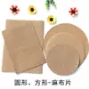 Tapetes Decorativos Artesanais DIY Transfronteiriços, Porta-Copos de Tecido de Juta, Adereços de Foto de Tecido de Linho, Porta-Copos Criativos para Tigelas e Jogos Americanos