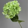 Flor artificial de fronteira, hortênsia de cabeça única com película 3D, hortênsia semiacabada para arranjos florais, hortênsia artificial, flor artificial, arranjo floral de casamento