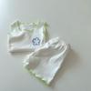 Verano Bebé Sin Mangas Chalecos Camiseta Shorts Conjunto de Dos Piezas Bebé Delgado Casual Ropa para el Hogar Traje Pijamas para Niños