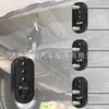 Tubo de Escape para Coche de 4 Agujeros Silenciador Ajustable Goma de Suspensión Amortiguadora de Golpes Gancho Reforzado con Colgador de Almohadilla de Goma Extendida