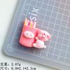 Campus de cerdos, aprendizaje de dibujos animados, bricolaje, crema gel, accesorios creativos para el cabello, cuerda para el cabello, hebilla de zapato, colgante de carcasa de teléfono móvil, accesorios de resina