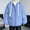 Chaqueta acolchada de algodón para hombre, invierno 2023, nueva chaqueta acolchada de algodón para jóvenes, ropa de pan suelta, chaqueta acolchada de algodón de marca de moda.