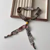 Bufanda de Seda con Patrón de Anacardo Retro y Cuentas Collar Cadena Larga Apilada para Suéter Accesorios de Atuendo de Viaje para Mujer de Sichuan