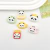 Nuevo Dibujo Animado Comida Juego Panda Resina Accesorios DIY Hecho a Mano Crema Gel Pinza para el Cabello Accesorios Carcasa para Teléfono Móvil Hebilla para Zapato Material