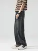 Roupas Masculinas Fengshe / Lançamento Primavera e Outono 2026 Jeans Masculino High Street Americano Retro Solto Reta Longa