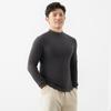 Tops Cálidos para Hombre en Otoño e Invierno Nuevo Estilo Seda Yifei Antibacterial Medio Cuello Alto Almacenamiento Térmico Ropa Interior Delgada Color Puro Cálida Ropa de Otoño para Hombre