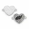 Colgante Doble K Blanca Gota de Aceite Corazón Colgante DIY Collar Pulsera Colgante Accesorios de Joyería Directo del Fabricante, Se Puede Mezclar al por Mayor para Ventas Transfronterizas