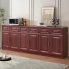 Aparador de Madera Maciza para Uso Doméstico, Gabinete de Almacenamiento, Diseño Moderno Simple, Gabinete Lateral para Casa de Autoconstrucción, Gabinete de Recibidor, Gabinete para Buda, Tablero Ecológico