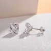 Brincos Stud Quadrados Geométricos de Zircônia Exquisitos Super Brilhantes, Brincos Simples e Versáteis, Brincos Clássicos de Estilo Nicho Atacado
