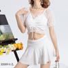Traje de Baño Falda Dividida Estilo Nuevo 2026 para Mujer, Moda Coreana, Estilo Chica Sexy y Pura Deseo, Traje de Baño para Aguas Termales y Playa al por Mayor