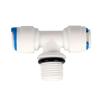 Acessórios para purificador de água 6566 conector rápido com O-ring com anel de silicone rosca positiva de 3 pontos tipo T conector rápido T de 3 pontos