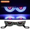 Tornillo de Placa de Matrícula de Motocicleta Transfronterizo Luz Triangular Semicircular Parpadeante Ojo de Diablo Accesorio Decorativo Universal Modificado Luz de Coche