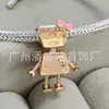 Pulsera Pandora Chapada en Plata de Cobre Blanco 925 Cuentas Cuentas Accesorios DIY Serie Robot Decoración de Hilo Hilo para Colgar