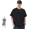 Camiseta para Hombre, Nuevo Estilo de Verano, Algodón Jelly de Modal, Moderna, Holgada, Transpirable, Informal, Versátil, de Manga Corta, Camiseta de Cuello Redondo para Hombre
