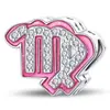 Panjia Transfronteiriço 12 Constelações Diamante Rosa Contas para Pulseira Colar Joias Contas Acessórios Atacado