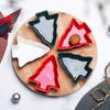 Árvore de Natal Cerâmica Bambu Rotativa Criativa Prato de Frutas Secas Prato de Lanches Prato de Lanches Prato de Frutas Prato Louça Apresentação de Mesa