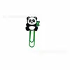 Clip de Papel de Panda de Dibujos Animados Anime Pvc Papelería de Oficina Clip de Papel Decorativo Transfronterizo Xiyin Pequeño Regalo Marcapáginas