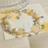 Pulsera Coreana de Flor de Cuatro Pétalos, Lujo Ligero, Gama Alta, Elegante, Pulsera Ajustable, Joyería de Mano de Nuevo Estilo para Mujeres