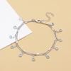 Ins Diseño de Nicho Tobillera Plegable de Perla para Mujer Venta al por Mayor Simple Estilo Frío Joyería de Metal y Perla Tendencia al por Mayor