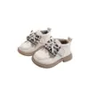 2026 Sapatos de Couro para Meninas Estilo Primavera Infantil Estilo Britânico Mocassins com Laço Mary Janes para Crianças de Tamanho Médio e Grande Sola Grossa Princesa