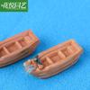 Accesorios de decoración de micro paisajismo de musgo, barco de pesca recreativo, barco, decoración de resina, decoración de maceta de suculentas