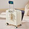 Maleta de Apertura Frontal 18 pulgadas Mini Universal Ligera Maleta de Cabina Portátil Caja con Contraseña Mayorista Maleta con Ruedas de Viaje