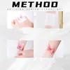 Nafuda Tatuaje de Brazo Colorido Pegatina Duradero Fabricante Original Flor Pequeña Brazo Temporal Impermeable y a Prueba de Sudor Súper Realista
