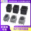 Enchufe Telefónico RJ11/RJ12/RJ45 Base Madre de Cristal 4P4C6P6C6P4C Interfaz Vertical Horizontal para Cable de Red