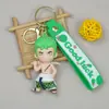 25 Llaveros Nuevos de One Piece Luffy Shichibukai Ace Zoro Llavero Muñeca de Dragon Ball Colgantes para Hombres y Mujeres